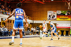 Basketball, win2day Basketball Superliga 2023/224, Grunddurchgang Runde 16, BBC Nord Dragonz, Oberwart Gunners, Valentin Pasterk (6)