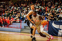Basketball, win2day Basketball Superliga 2023/24, Grunddurchgang 16.Runde, Traiskirchen Lions, Kapfenberg Bulls, Davon Clare (5)