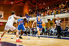 Basketball, win2day Basketball Superliga 2023/224, Grunddurchgang Runde 16, BBC Nord Dragonz, Oberwart Gunners, Sebastian Käferle (7)
