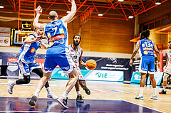 Basketball, win2day Basketball Superliga 2023/224, Grunddurchgang Runde 16, BBC Nord Dragonz, Oberwart Gunners, Austen Awosika (10)