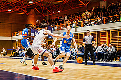 Basketball, win2day Basketball Superliga 2023/224, Grunddurchgang Runde 16, BBC Nord Dragonz, Oberwart Gunners, Sebastian Käferle (7)