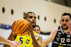 Basketball, Win2Day Superliga 2023/24, Grunddurchgang 16.Runde, SKN St. Pölten, Flyers Wels, Michael Anthony Randolph Jr. (5)