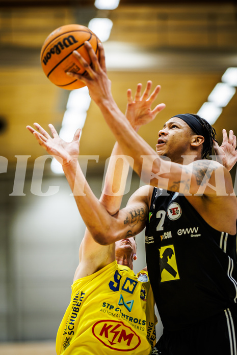 Basketball, Win2Day Superliga 2023/24, Grunddurchgang 16.Runde, SKN St. Pölten, Flyers Wels, Christopher Ferguson (20)