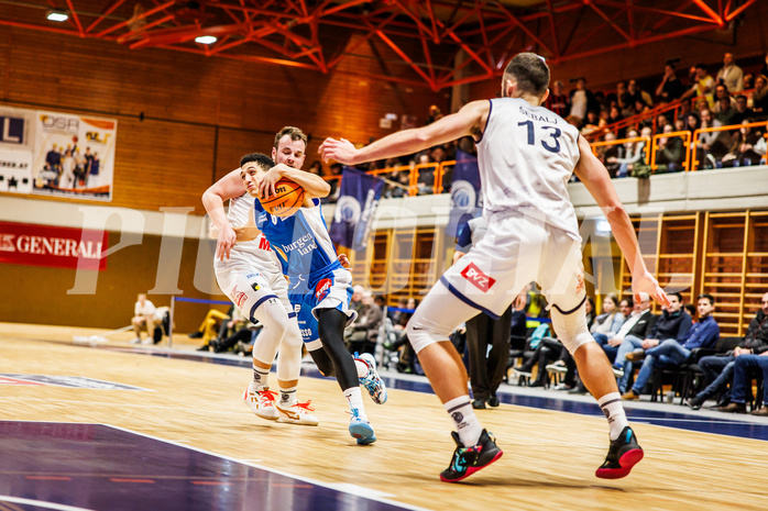 Basketball, win2day Basketball Superliga 2023/224, Grunddurchgang Runde 16, BBC Nord Dragonz, Oberwart Gunners, Magdy Abou-Ahmed (6)