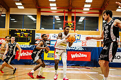 Basketball, win2day Basketball Superliga 2023/24, Grunddurchgang 16.Runde, Traiskirchen Lions, Kapfenberg Bulls, Davon Clare (5)