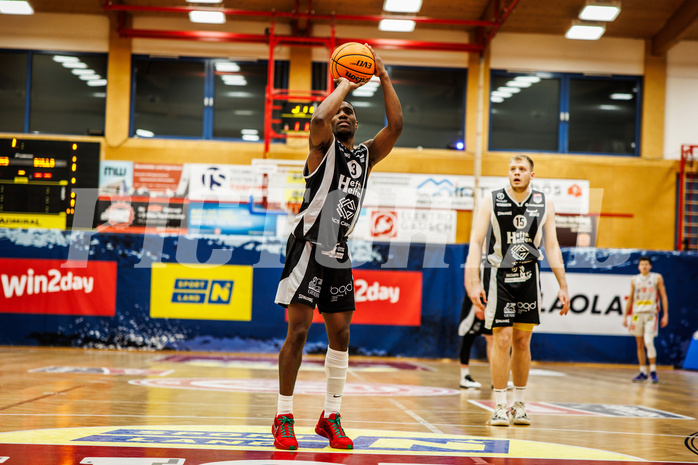 Basketball, win2day Basketball Superliga 2023/24, Grunddurchgang 16.Runde, Traiskirchen Lions, Kapfenberg Bulls, Rudi Williams (3)