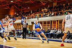 Basketball, win2day Basketball Superliga 2023/224, Grunddurchgang Runde 16, BBC Nord Dragonz, Oberwart Gunners, Sebastian Käferle (7)