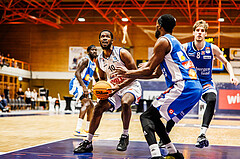 Basketball, win2day Basketball Superliga 2023/224, Grunddurchgang Runde 16, BBC Nord Dragonz, Oberwart Gunners, Austen Awosika (10)