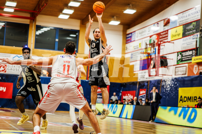 Basketball, win2day Basketball Superliga 2023/24, Grunddurchgang 16.Runde, Traiskirchen Lions, Kapfenberg Bulls, Ali Sow (6)