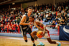 Basketball, win2day Basketball Superliga 2023/24, Grunddurchgang 16.Runde, Traiskirchen Lions, Kapfenberg Bulls, Demarcus Demonia (4)