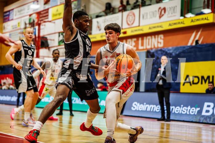 Basketball, win2day Basketball Superliga 2023/24, Grunddurchgang 16.Runde, Traiskirchen Lions, Kapfenberg Bulls, Aleksej Kostic (6)