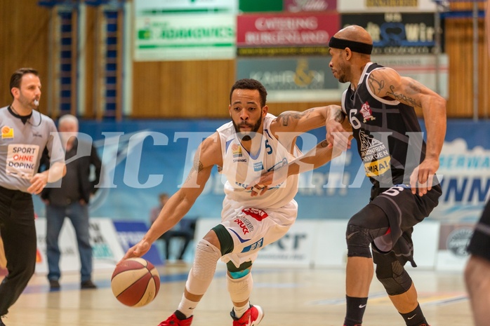 Basketball, ABL 2017/18, Grunddurchgang 23.Runde, Oberwart Gunners, Traiskirchen Lions, Louis Dabney Jr. (5)