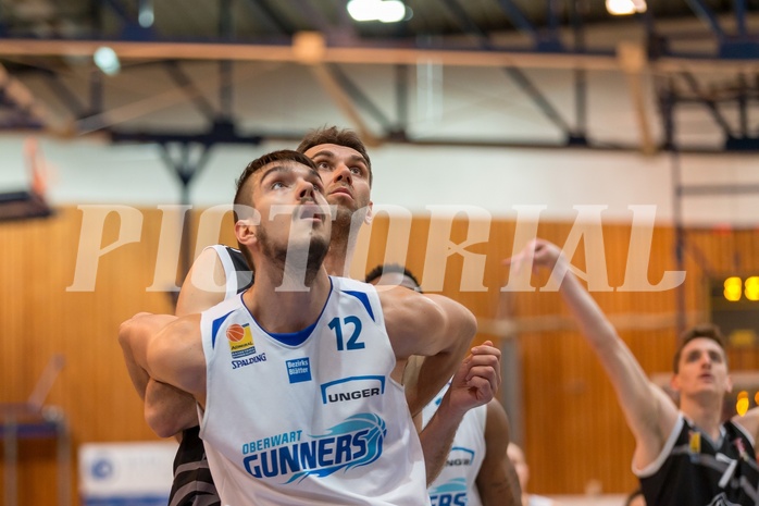 Basketball, ABL 2017/18, Grunddurchgang 23.Runde, Oberwart Gunners, Traiskirchen Lions, Benjamin Blazevic (12)