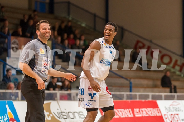 Basketball, ABL 2017/18, Grunddurchgang 23.Runde, Oberwart Gunners, Traiskirchen Lions, Marcel White (13)