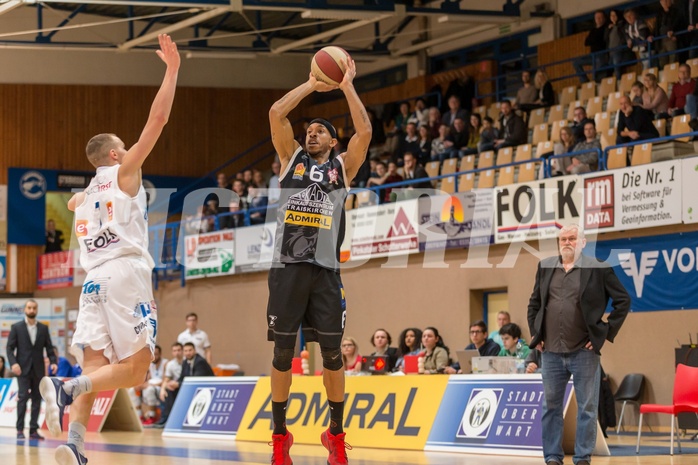 Basketball, ABL 2017/18, Grunddurchgang 23.Runde, Oberwart Gunners, Traiskirchen Lions, Shawn L. Ray (6)