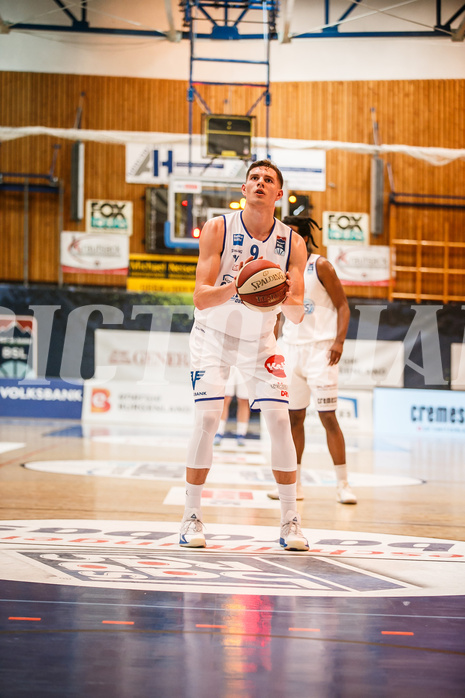 Basketball, bet-at-home Basketball Superliga 2020/21, Platzierungsrunde, 8. Runde, Oberwart Gunners, SKN St. Pölten, Edi Patekar (9)