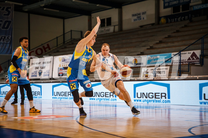 Basketball, bet-at-home Basketball Superliga 2020/21, Platzierungsrunde, 8. Runde, Oberwart Gunners, SKN St. Pölten, Sebastian Käferle (7)