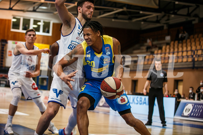 Basketball, bet-at-home Basketball Superliga 2020/21, Platzierungsrunde, 8. Runde, Oberwart Gunners, SKN St. Pölten, Chris Fergusson