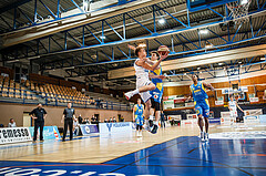 Basketball, bet-at-home Basketball Superliga 2020/21, Platzierungsrunde, 8. Runde, Oberwart Gunners, SKN St. Pölten, Jonathan Knessl (12)