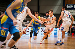 Basketball, bet-at-home Basketball Superliga 2020/21, Platzierungsrunde, 8. Runde, Oberwart Gunners, SKN St. Pölten, Roman Jagsch (9)