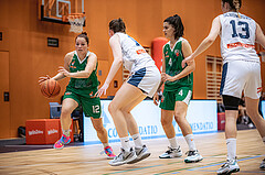 Basketball, Win2Day Basketball Damen Superliga 2022/23, Grunddurchgang 2.Runde, Vienna D.C. Timberwolves, KOS Celovec Damen, Patricia Pauer (12)