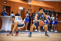 Basketball, Win2Day Superliga 2022/23, Grunddurchgang 2.Runde, Vienna D.C. Timberwolves, UBSC Raiffeisen Graz, Jakob Szkutta (10), Paul Isbetcherian (9)