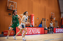 Basketball, Win2Day Basketball Damen Superliga 2022/23, Grunddurchgang 2.Runde, Vienna D.C. Timberwolves, KOS Celovec Damen, Nikolina Sofric (7), Iva Ilic (10)