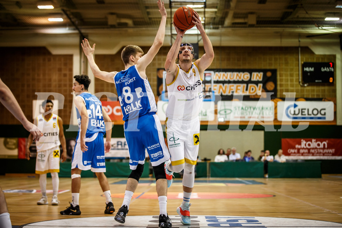 Basketball, win2day Basketball Superliga 2022/23, Grunddurchgang 1.Runde, Fürstenfeld Panthers, Oberwart Gunners, Adnan Hajder (9)