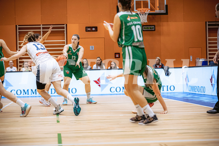 Basketball, Win2Day Basketball Damen Superliga 2022/23, Grunddurchgang 2.Runde, Vienna D.C. Timberwolves, KOS Celovec Damen, Lena Weißenbrunner (13)