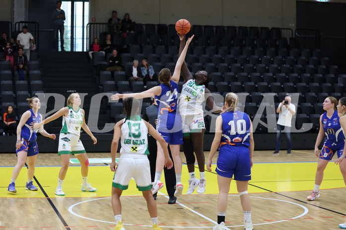 08.10.2022, Graz, Raiffeisen Sportpark, Basketball Damen Superliga 2022/23, Grunddurchgang 2.Runde, UBI Graz vs. DBB LZ OÖ ,  
