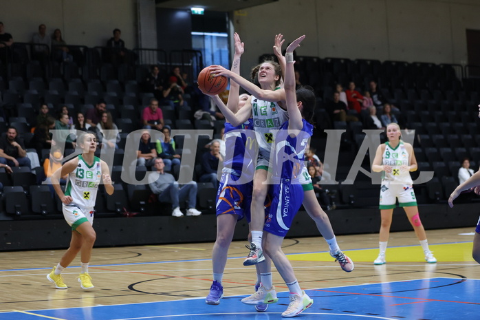 08.10.2022, Graz, Raiffeisen Sportpark, Basketball Damen Superliga 2022/23, Grunddurchgang 2.Runde, UBI Graz vs. DBB LZ OÖ ,  