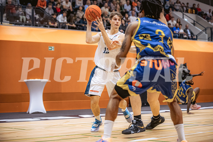 Basketball, Win2Day Superliga 2022/23, Grunddurchgang 2.Runde, Vienna D.C. Timberwolves, UBSC Raiffeisen Graz, Jakob Lohr (12)
