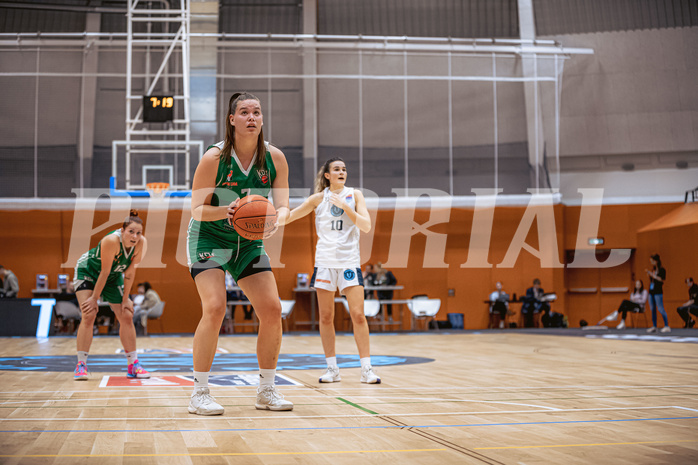 Basketball, Win2Day Basketball Damen Superliga 2022/23, Grunddurchgang 2.Runde, Vienna D.C. Timberwolves, KOS Celovec Damen, Nikolina Sofric (7)