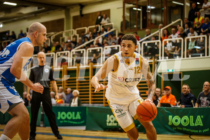 Basketball, win2day Basketball Superliga 2022/23, Grunddurchgang 1.Runde, Fürstenfeld Panthers, Oberwart Gunners, Jalen Butz (12)