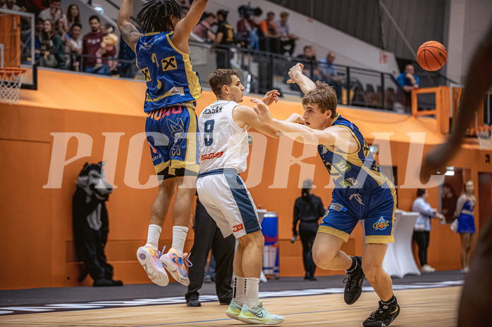 Basketball, Win2Day Superliga 2022/23, Grunddurchgang 2.Runde, Vienna D.C. Timberwolves, UBSC Raiffeisen Graz, Elias Wlasak (8)
