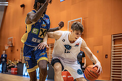 Basketball, Win2Day Superliga 2022/23, Grunddurchgang 2.Runde, Vienna D.C. Timberwolves, UBSC Raiffeisen Graz, Jakob Lohr (12)