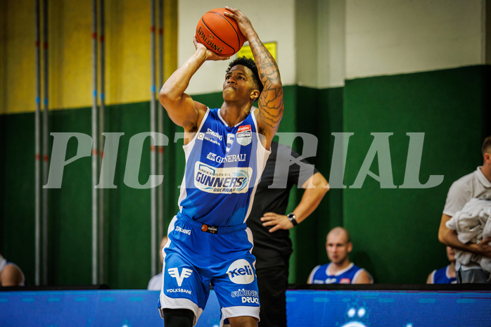 Basketball, win2day Basketball Superliga 2022/23, Grunddurchgang 1.Runde, Fürstenfeld Panthers, Oberwart Gunners, Rob Howard (5)