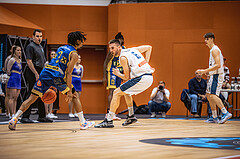 Basketball, Win2Day Superliga 2022/23, Grunddurchgang 2.Runde, Vienna D.C. Timberwolves, UBSC Raiffeisen Graz, Zachery Deshon Cooks (3), Nemanja Nikolic (6)