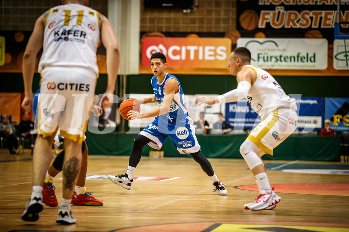 Basketball, win2day Basketball Superliga 2022/23, Grunddurchgang 1.Runde, Fürstenfeld Panthers, Oberwart Gunners, Magdy Abou-Ahmed (6)