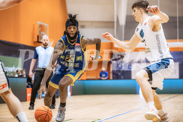 Basketball, Win2Day Superliga 2022/23, 6. Qualifikationsrunde, Vienna Timberwolves, UBSC Graz, Issac James Vann Jr (13)
