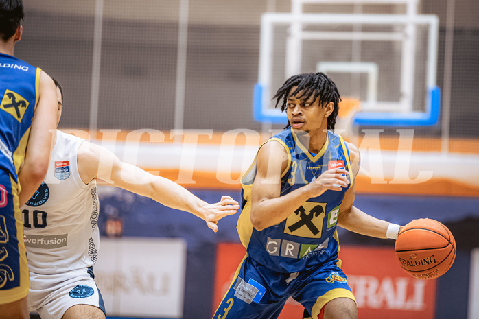Basketball, Win2Day Superliga 2022/23, 6. Qualifikationsrunde, Vienna Timberwolves, UBSC Graz, Zachery Deshon Cooks (3)