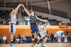 Basketball, Win2Day Superliga 2022/23, 6. Qualifikationsrunde, Vienna Timberwolves, UBSC Graz, Jakob Szkutta (10), Lukas Simoner (22)