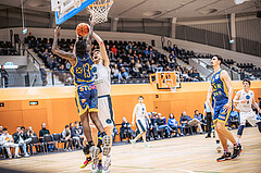 Basketball, Win2Day Superliga 2022/23, 6. Qualifikationsrunde, Vienna Timberwolves, UBSC Graz, Issac James Vann Jr (13), Chris Vogt (33)
