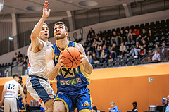 Basketball, Win2Day Superliga 2022/23, 6. Qualifikationsrunde, Vienna Timberwolves, UBSC Graz, Elias Wlasak (8), Tanner Giddings (15)