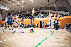 Basketball, Win2Day Superliga 2022/23, 6. Qualifikationsrunde, Vienna Timberwolves, UBSC Graz, Lukas Simoner (22), Paul Rotter (66)