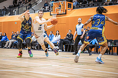 Basketball, Win2Day Superliga 2022/23, 6. Qualifikationsrunde, Vienna Timberwolves, UBSC Graz, uLukas Simoner (22), Jakob Szkutta (10)