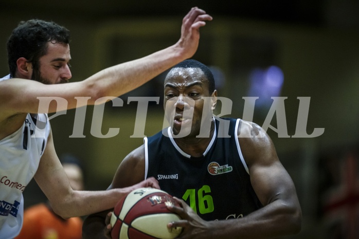 Basketball, 2.Bundesliga, Grunddurchgang 9.Runde, Mattersburg Rocks, Basket Flames, Maximilian Misangumukini (16)