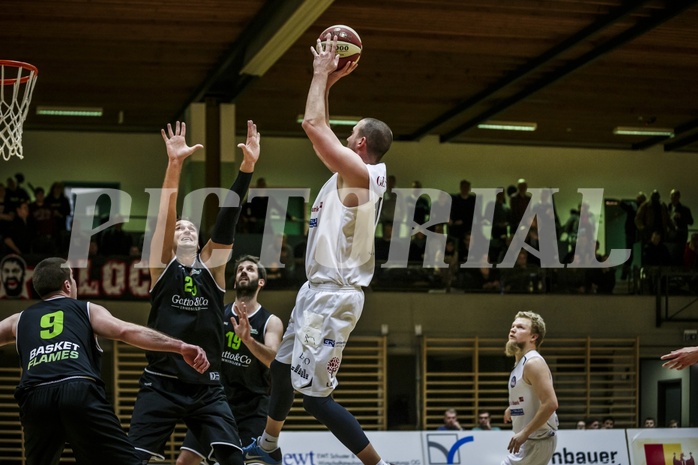 Basketball, 2.Bundesliga, Grunddurchgang 9.Runde, Mattersburg Rocks, Basket Flames, Corey HALETT (16)