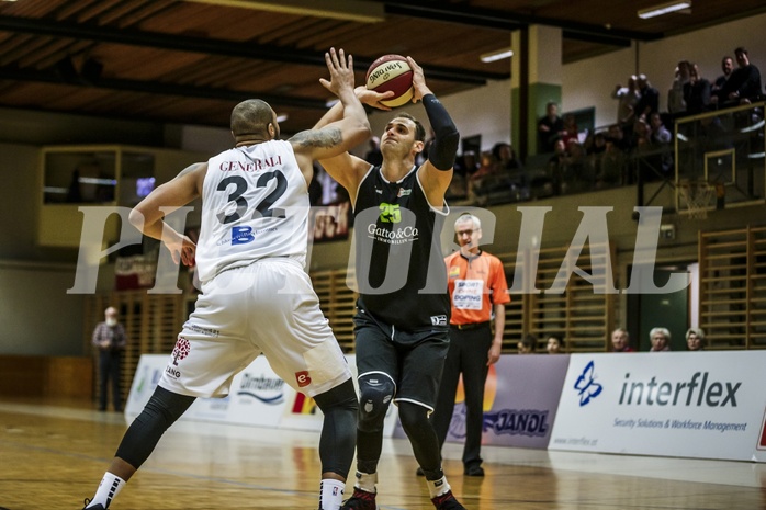 Basketball, 2.Bundesliga, Grunddurchgang 9.Runde, Mattersburg Rocks, Basket Flames, Fuad Memcic (25)