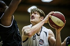 Basketball, 2.Bundesliga, Grunddurchgang 9.Runde, Mattersburg Rocks, Basket Flames, Maximilian HÜBNER (8)